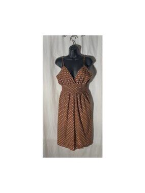 Women’s Brown Polka Dot Dress